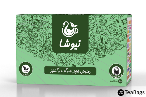 دمنوش شنبلیله و گزنه و گشنیز نیوشاFenugreek + Nettle + Coriander