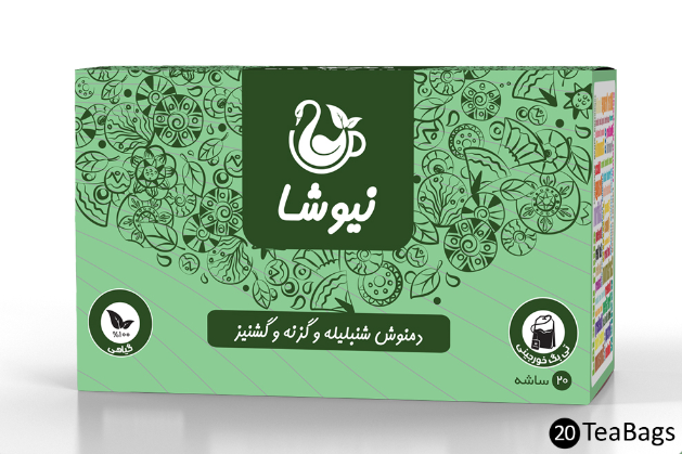 دمنوش شنبلیله و گزنه و گشنیز نیوشاFenugreek + Nettle + Coriander