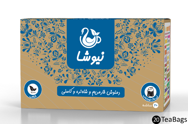 دمنوش خارمریم و شاه تره و کاسنی نیوشاMilk Thistle + Fumitory + Chicory