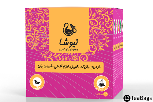 دمنوش خارمریم،رازیانه،زنجبیل، نعناعفلفلی،شیرینبیان نیوشاMilk Thistle + Fennel + Ginger + Peppermint + Licorice