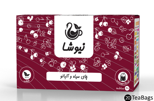 چای سیاه و آلبالو