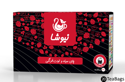 چای سیاه و توت فرنگی